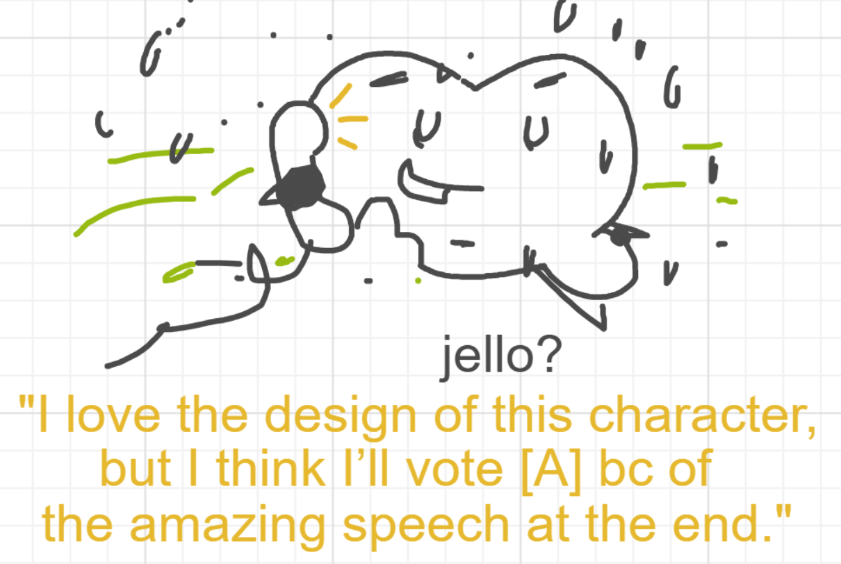 A panel from I've Been Everywhere, Man, episode nine of the Board Boards object show by Furretwalk/WalkingFurret.